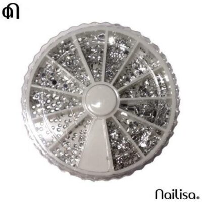 Carrousel multi strass argentés