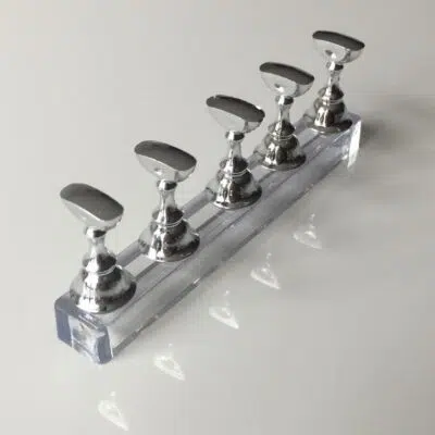 Présentoir tips argenté