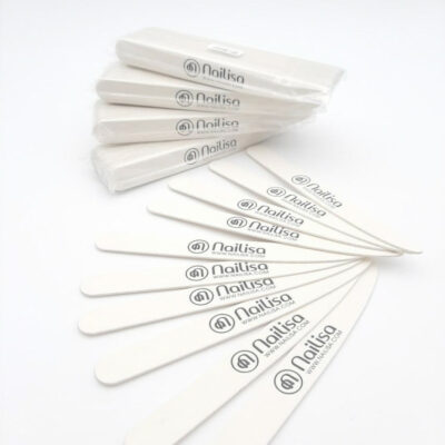 Pack de 25 Limes Couteau Blanche NAILISA - Fine épaisseur