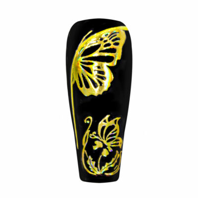 Stickers Holographique Doré L-01