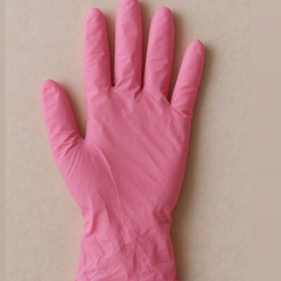 Gants roses 10 pièces taille S