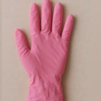 Gants roses 10 pièces taille S