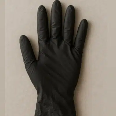 Gants noirs 10 pièces taille M